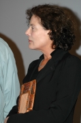 La regista cilena Carmen Castillo durante le premiazioni